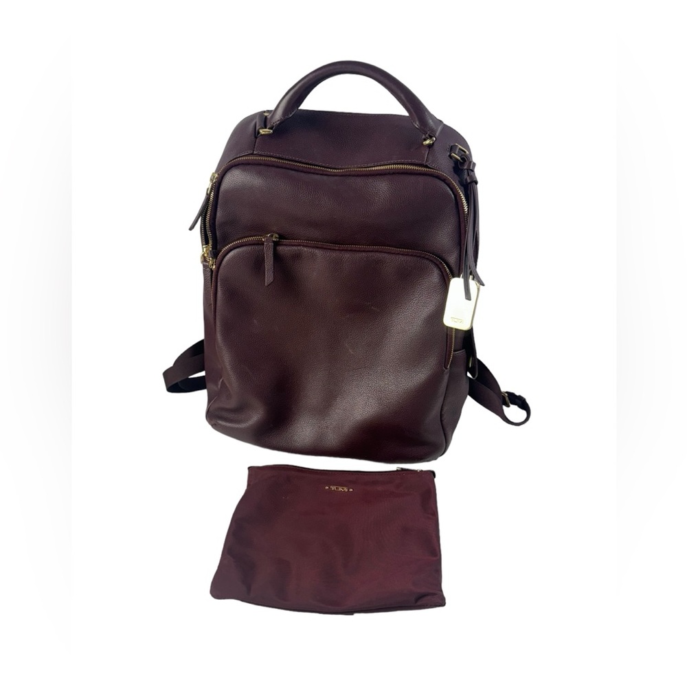 Elegant Brown Leather Backpack